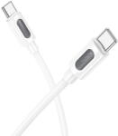 BOROFONE CABLU alimentare si date Borofone "BX106", Fast Charging Data Cable pt. smartphone, USB Type-C la USB Type-C 60W, 1m, alb "6941991116919" (timbru verde 0.18 lei) (6941991116919)