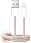 PURO Fabrik 10W Braided Cable USB-A - USB-C 1.5m - Beige (PUCAC10WFABK415MTBEG) - vexio