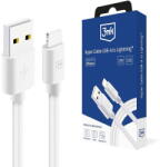 3mk Protection Cablu USB-A la Lightning, 12W, 2.1A, 1.2m - Hyper - White (KF2356284) - vexio