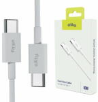 Allity Cablu de date si incarcare Allity AUC-03 USB-C to USB-C 60W 2m Alb (5906667550146)