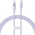 Baseus Cablu USB-C la Lightning, Fast Charging 20W, 2m - Gem (P10373001511-01) - Nebula Purple (KF2332287) - vexio