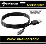 Sharkoon USB 2.0 A-B Micro black 3, 0m (4044951015504)
