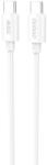 Dudao L4C USB-C / USB-C 30W Cable 1.2m - White (L4C 1,2m) - vexio