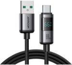 JOYROOM S-A16 Pro Prism Series 66W USB-A - USB-C Cable with Display 1.2m - Black (S-A16 PRO_AC) - vexio
