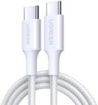 UGREEN Cablu de Date USB-C la USB-C, 3A, 60W, 1m - L501 (35218) - White (KF2349291)