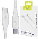 Allity Cablu de date si incarcare Allity AUC-02 USB-C to USB-C 60W 1m Alb (5906667550221)