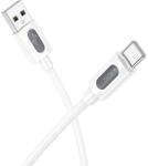 BOROFONE CABLU alimentare si date Borofone "BX114", Fast Charging Data Cable pt. smartphone, USB la USB Type-C 3A , 1m, alb "6941991116896" (timbru verde 0.08 lei) (6941991116896)