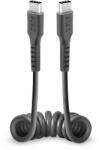 SBS TECABLETYPCCSK USB-C spiral cable - USB-C 0.5m - black (TECABLETYPCCSK) - vexio