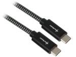 Sharkoon USB 3.1 C-C black / grey 1.0m - Aluminum + Braid (4044951027064)