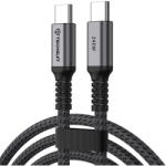 Techsuit Cablu tip C, Ultra Fast Charge, E-marker Chip, 1m - Techsuit TitanSync Pro (CX2) - Gray (KF2364909) - vexio