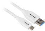 Sharkoon USB 3.1 Cable A-C - white - 0.5m (4044951021154)