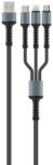 ColorWay Cablu 4in1 Universal, USB, Type-C, Lightning, Micro-USB, 20W, 1.2m - ColorWay (CW-CBU3003-GR) - Grey (KF2347551) - vexio
