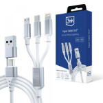 3mk Protection USB-C, 1.5 m, Alb (cab/da/us/3mk/hy/12/15/al)
