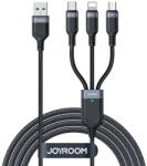 JOYROOM Multi-Use Series 3-in-1 cable S-1T3018A18 Lightning USB-C micro USB 1.2m - black (6956116758608)