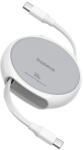 Baseus Cablu Type-C la Type-C, 100W, 1m - Pathfinder (P10368400211-00) - Moon White (KF2332390) - vexio