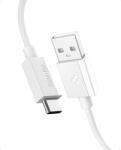 Spigen Cablu pentru Alimentare USB, Type-C, 60W, 480Mbps, 2m - Spigen Essential (EB6020AC) - White (KF2354761) - vexio