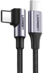 UGREEN Date si Incarcare USB-C - USB-C UGREEN US255 Angled 60W 2m Gri (6957303803743)