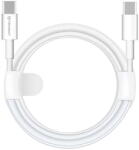 Techsuit Cablu de date Type-C to Type-C, Fast Charging, 60W, 480Mbps, 1m - Techsuit (PCB130) - White (KF2331696) - vexio