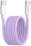 Techsuit Cablu de date Type-C pentru Apple, Android, PD60W, Super Fast Charging, 1m - Techsuit (PCB114D) - Purple (KF2342057) - vexio