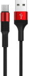BOROFONE BX21 Outstanding, USB la MicroUSB, 1m, 2.4A, Negru Rosu (cab/da/bx21/micro/1m/n)