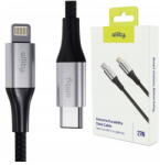 Allity Cablu de date si incarcare AUC-01 USB-C to Lightning 27W 2m Negru (5906667550313)