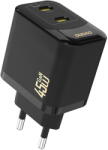 Dudao A28PEU PD 45W GaN 2xUSB Wall Charger - Black (A28PEU black) - vexio