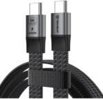 Techsuit Cablu tip C PD240W, Ultra Fast Charge, Data/Video Transfer 8K@60Hz, 40Gbps, 1m - Tecshuit ElysiumSync Pro (CX1) - Gray (KF2364908) - vexio