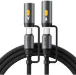 ACEFAST Cablu Multifunctional 4in1 Type-C/Lanterna LED la Type-C/Bricheta, 60W, 3A - (J4) - Black (KF2349379) - vexio