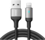 JOYROOM Cablu pentru incarcare si transfer de date A10, USB/Lightning, 2.4A, 1.2m, Negru (6956116769222)