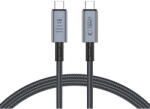Tech-Protect Cablu Date si Incarcare USB C la USB C UltraBoost Max 240W 1m Gri (5906302308989)