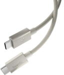 Spigen Cablu pentru Alimentare Type-C, 60W, 480Mbps - Spigen Essential EB6015CC (ACA10419) - Natural Titanium (KF2364979) - vexio