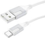 BOROFONE CABLU alimentare si date Borofone "BX101", Fast Charging Data Cable pt. smartphone, USB la USB Type-C 3A, 1m, alb "6941991108280" (timbru verde 0.18 lei) (6941991108280)