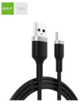 GOLF Cablu USB la USB tip C Data Sync Metal Braided 3A NEGRU GC-71t (A0112769) - vexio