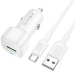 BOROFONE USB-A + Cablu USB la Type-C inclus 18W Alb (KF2357679) - vexio