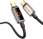 Mcdodo Cablu, USB-C la USB-C, Display Digital, Oprire Automata, 100W, 1.2m - Mcdodo (CA-6681) - Desert Gold (KF2359074) - vexio