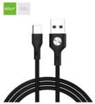 GOLF Cablu USB la micro USB Golf CD Leather 3A NEGRU GC-60m (A0112759) - vexio