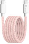 Techsuit Cablu de date Type-C pentru Apple, Android, PD60W, Super Fast Charging, 1m - Techsuit (PCB114D) - Pink (KF2342055) - vexio