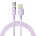 Baseus Cablu de Date cu Afisaj Digital, USB la Type-C, 100W, 2m - Nebula Purple (P10382701511-01) - vexio