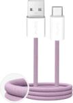 PURO Kabel Puro Fabrik 2.0 10W USB-A - USB-C w oplocie 1, 5 m - różowy (PUCAC10WFABK415MTPNK) - vexio