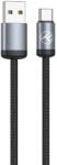 Tellur Minimalist USB to Type-C Cable 3A 1m Black (T-MLX58442) - vexio