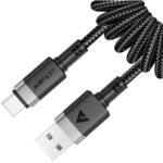 ACEFAST Cablu de Incarcare USB la Type-C, 3A, Fast Charging, 1.2m - (C14-04) - Black (KF2349266) - vexio