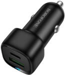 BOROFONE USB-A + USB-C PD 38W Negru (KF2357675) - vexio