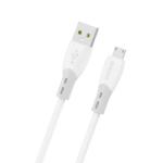 Dudao L25SM 3 A USB-A - micro USB cable with soft silicone braid 1 m - white (L25SM) - vexio