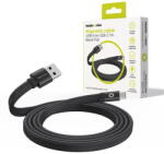 Mobile Origin Magnetic Flat Patented Original Cable USB-A to USB-C 1m, black (MCF-USBA-1M-BLK) - vexio