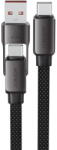 ACEFAST Cablu de Incarcare Type-C la USB, Type-C, 60W, 3A, Fast Charge, 1.2m - (C13-04) - Black (KF2349268) - vexio