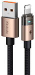 Mcdodo Cablu, USB-A la Lightning, Transparent, 3A, 1.2m - Mcdodo (CA-6911) - Desert Gold (KF2359049) - vexio