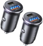 Lisen YL0223080037, USB + USB-C, PD36W, QC3.0, set 2 bucati, negru (KF2349546)
