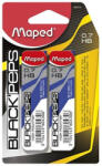 Maped Grafitbél, 0, 7 mm, HB, 2x12 szálas, MAPED "Black Peps" - 24szál (IMA560410)