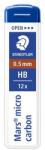 STAEDTLER Grafitbél, HB, 0, 5 mm, STAEDTLER Mars Micro Carbon 250 - 12db (TS25005HB)