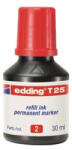 edding Utántöltő alkoholos markerhez, EDDING "T25", piros (TEDM25P)